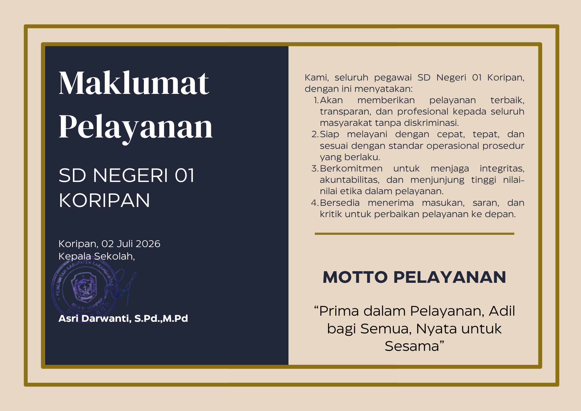 Maklumat pelayanan