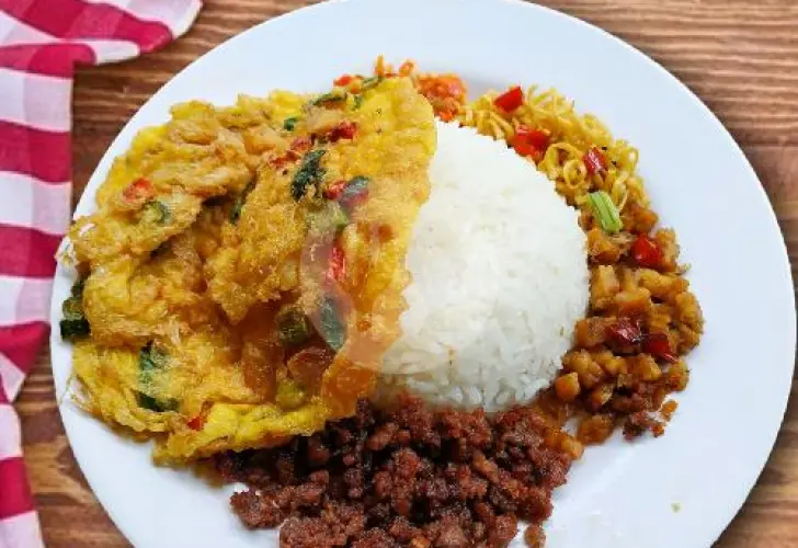 Nasi Darnet (Dadar Kornet)